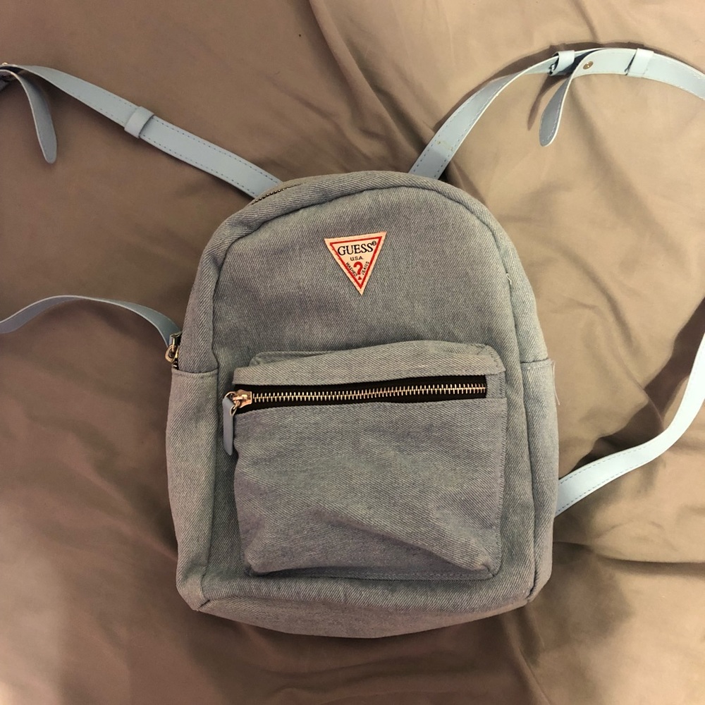 Guess denim mini backpack